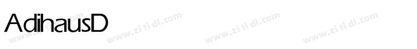 AdihausDIN Medium字体转换